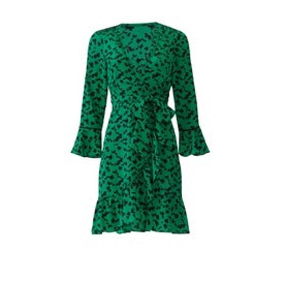 Tanya Taylor 100% Silk Faux Wrap Nomi Dress Plus size Size 22 - Picture 4 of 13